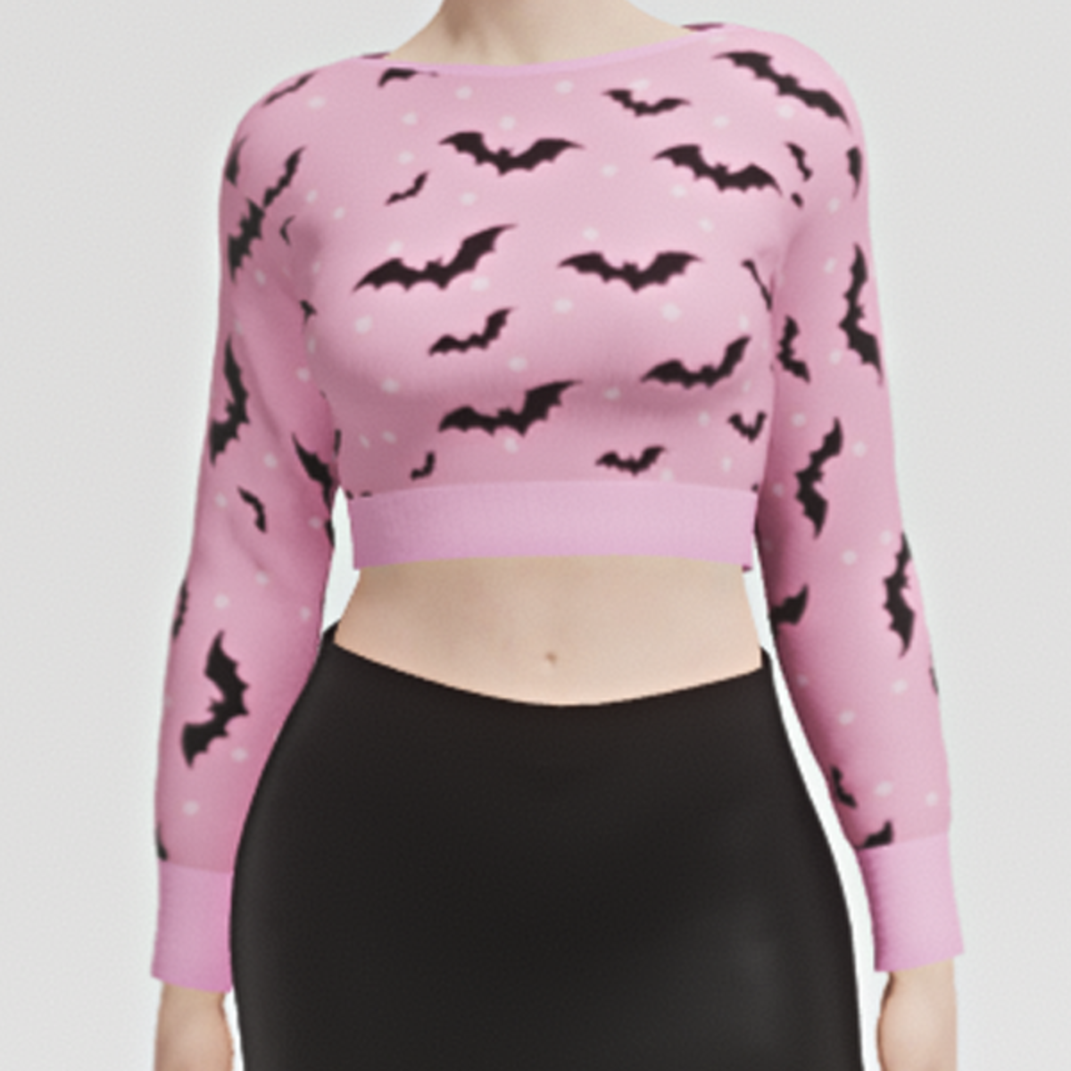 Cute Pink Bats Pullover