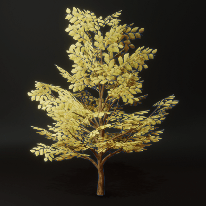 Fall Tree Medium Gold