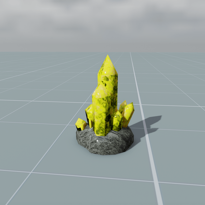 crystal multiple yellow