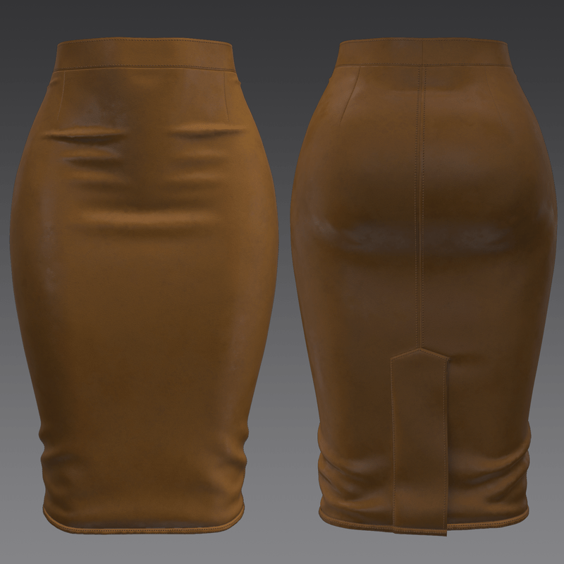 Leather Pencil Skirt