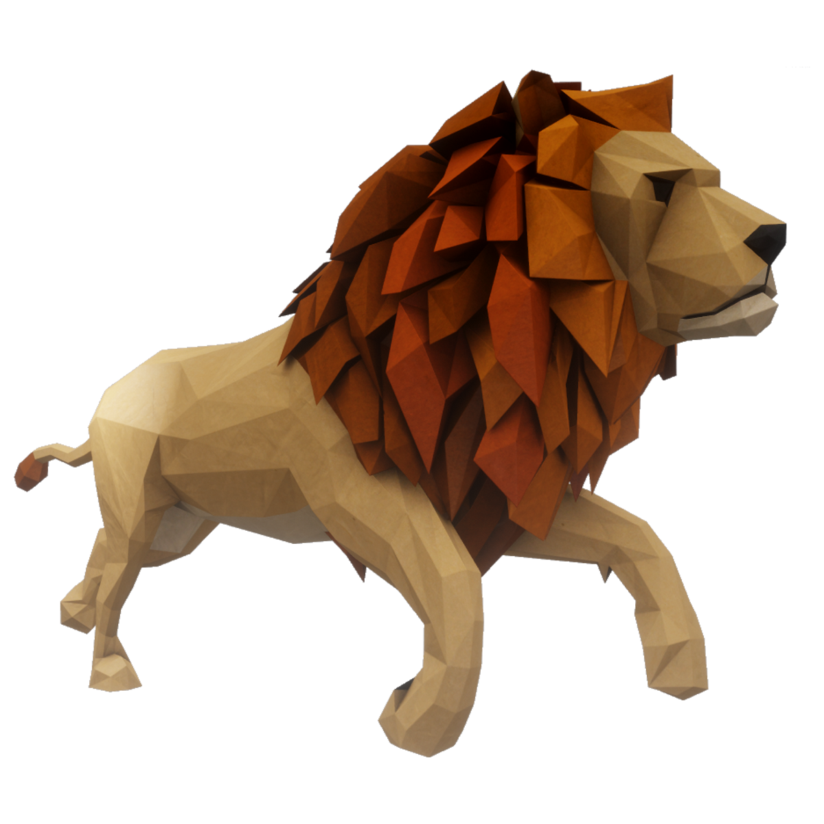 Running Lion