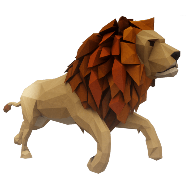 Running Lion
