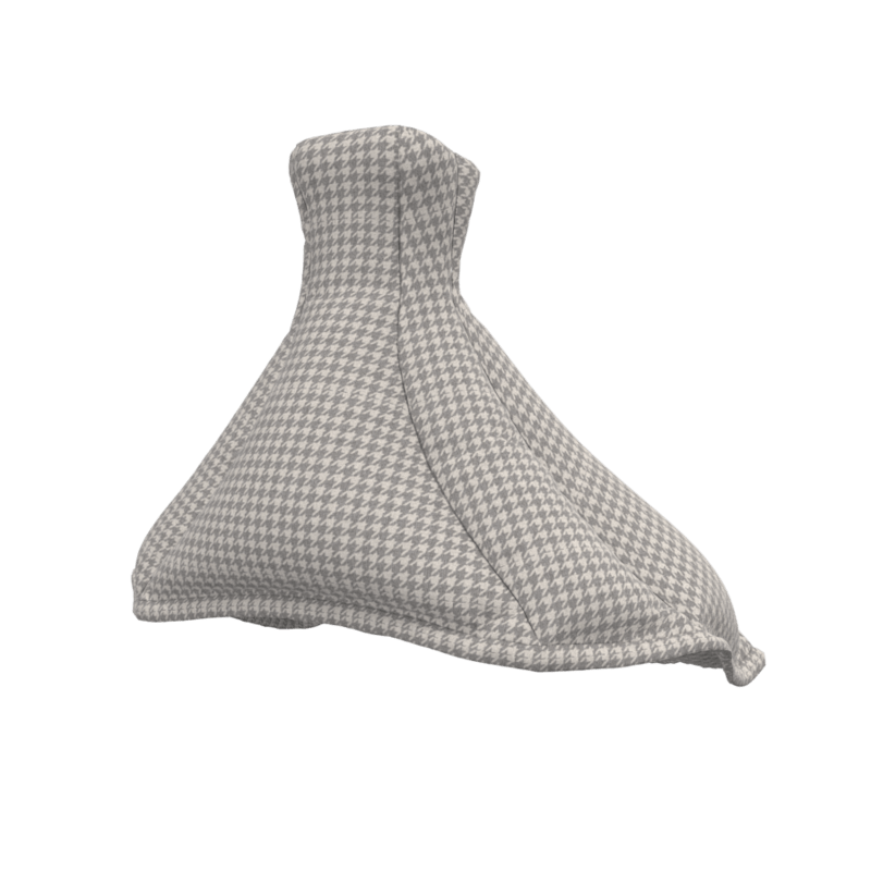 UNPRODUCTIVE PUFFER MINI DRESS HOUNDSTOOTH