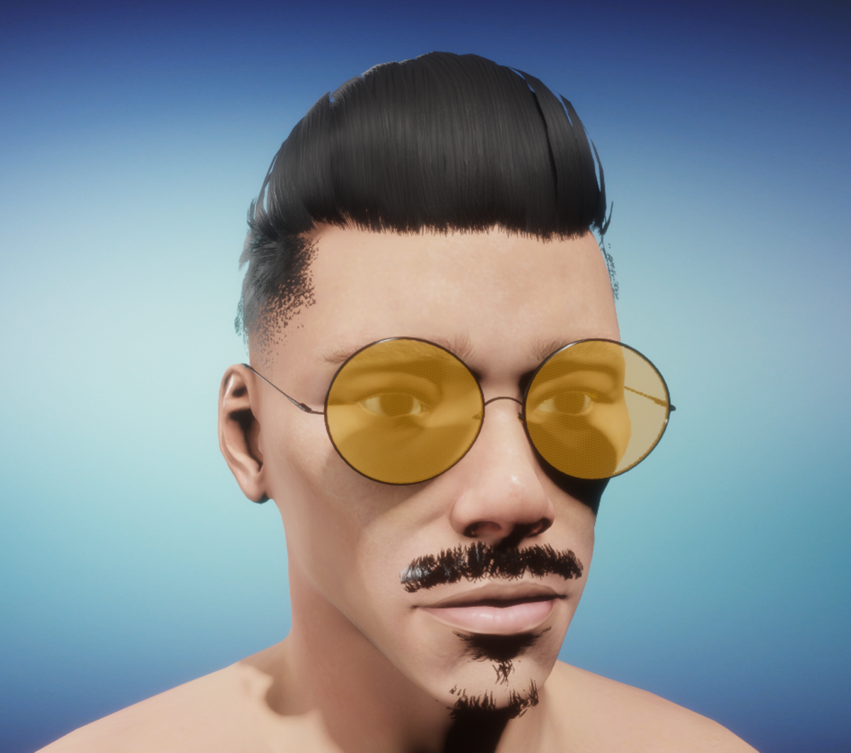 Lennon Glasses orange lens M