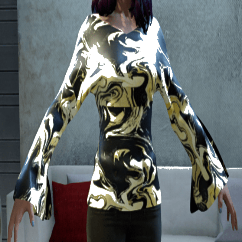 Black & Gold Swirl Shirt