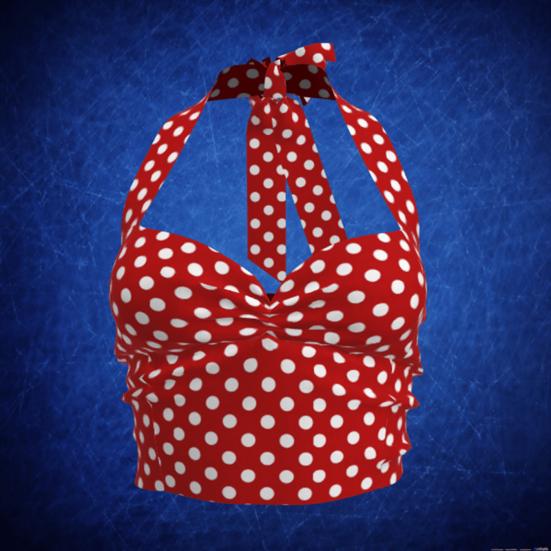 Red Polka Dots Alter Top