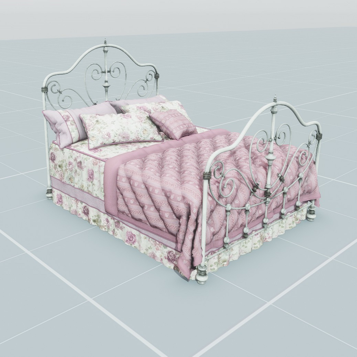 Antique Bed 1.3