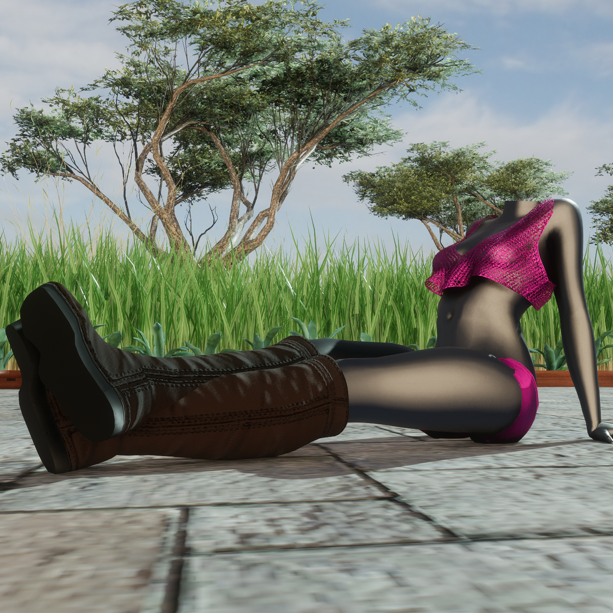 Knee High Alina Boots - Dark Brown