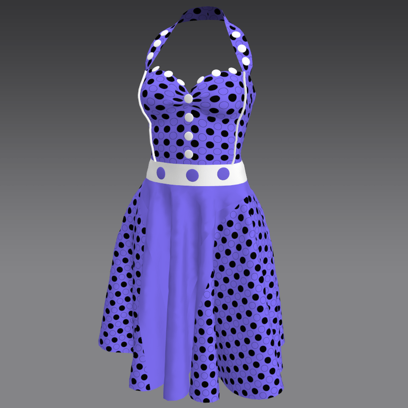 Purple Rock and Roll Dress