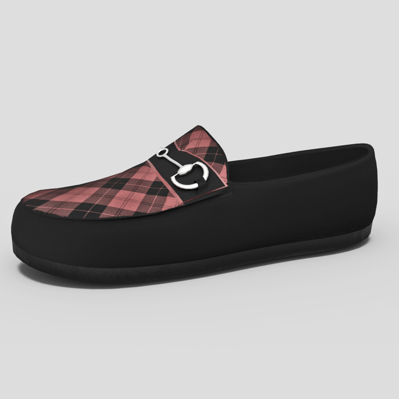 Men's Mocassin Shoes Tartan
