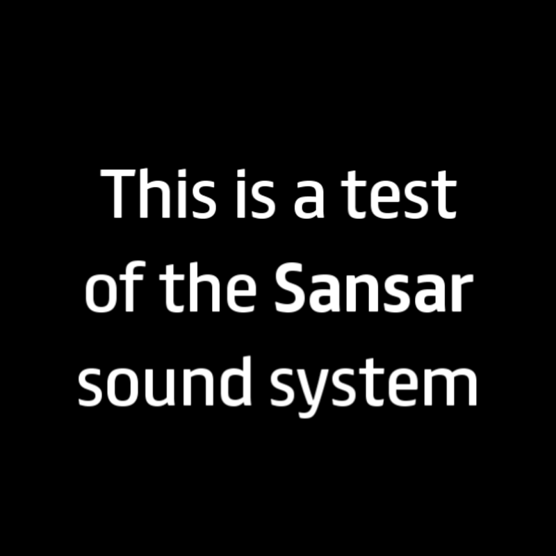 Sansar audio test file