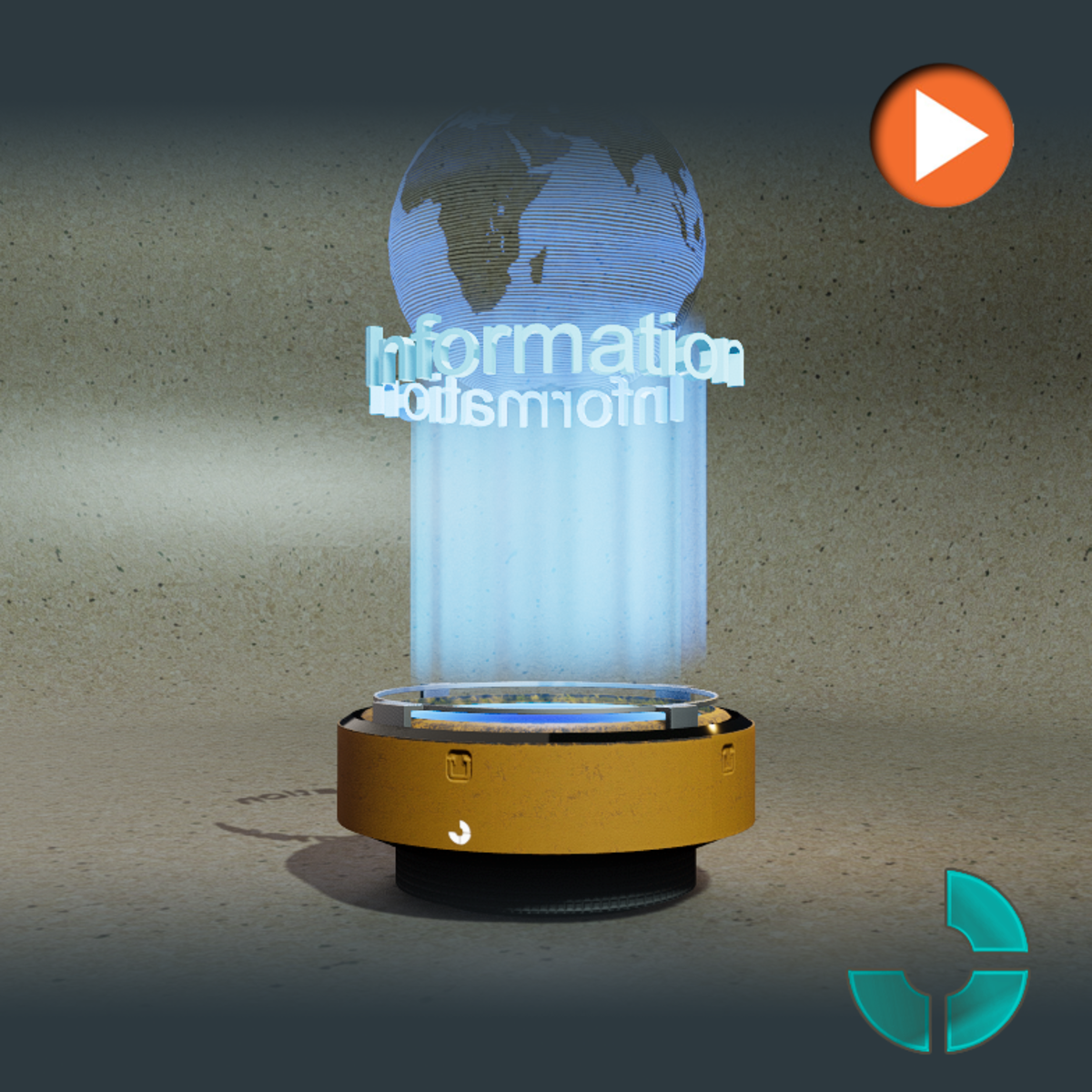 Orange Holographic Display