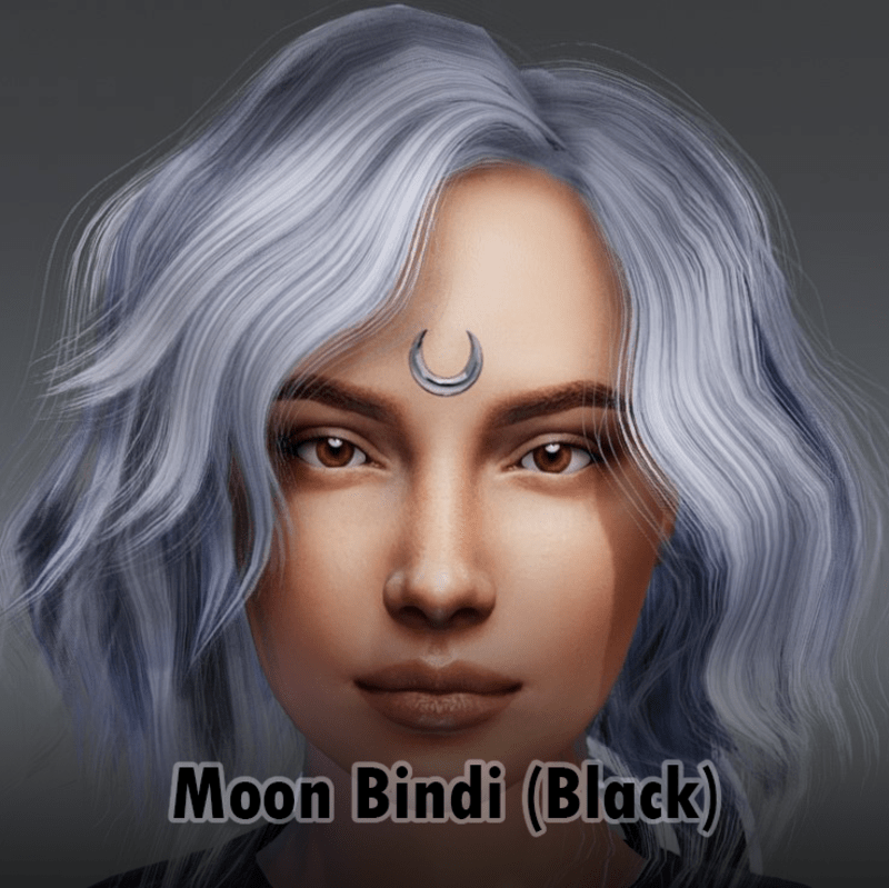 Moon Bindi - Black Color (Ears)