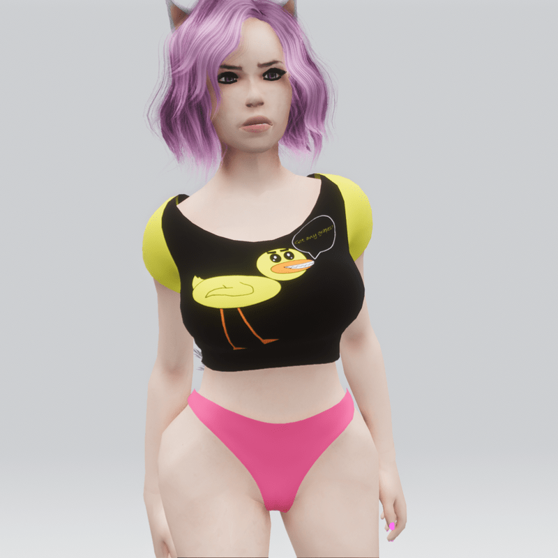 Insanity Duck Crop Top