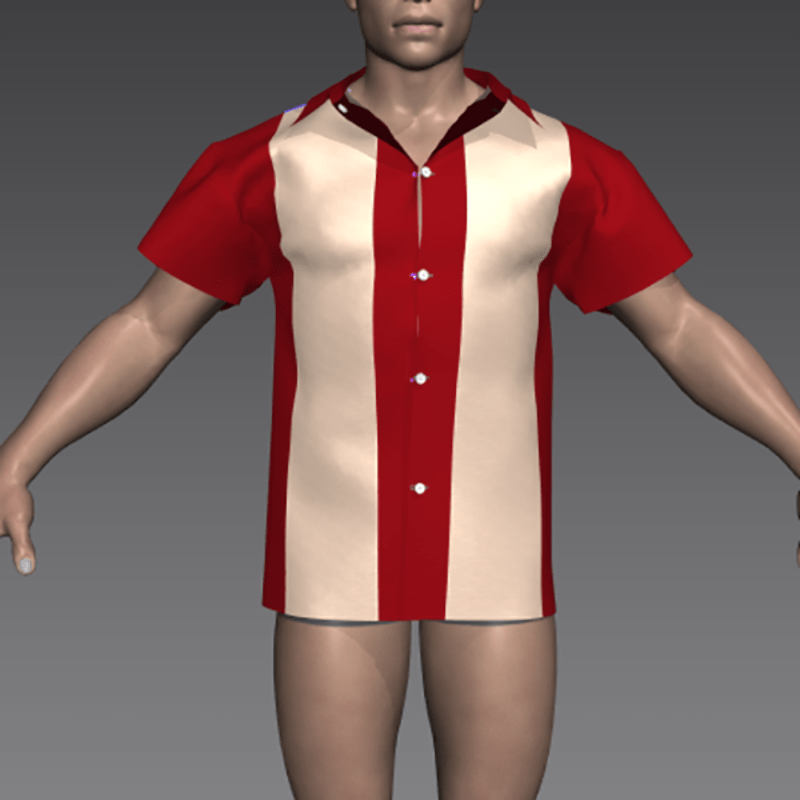 men's vintage bowling shirt