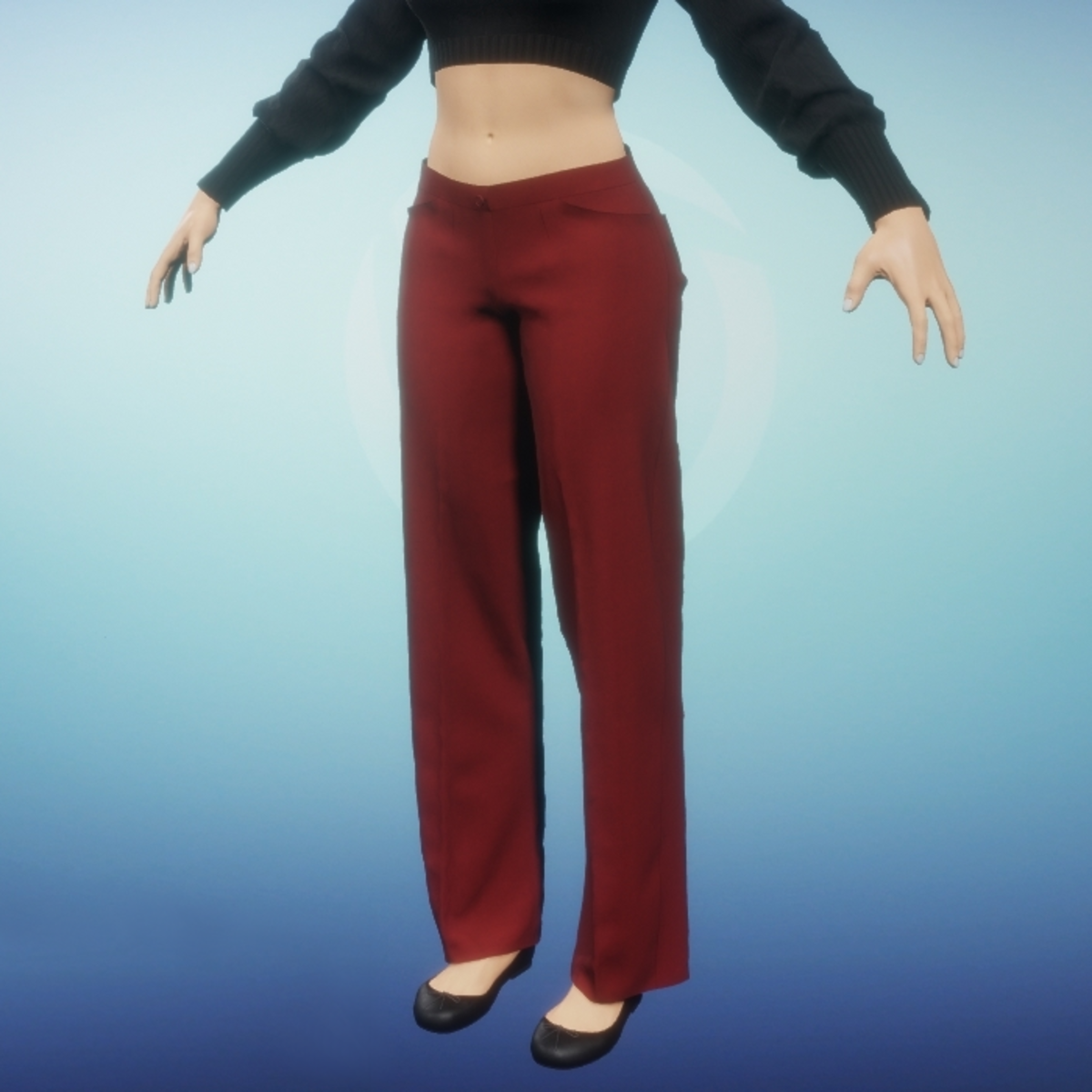 Womens Dress Slacks - Red