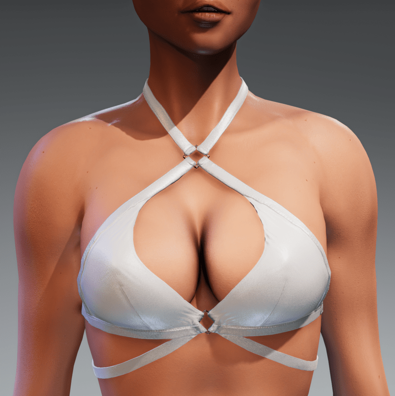 Carol Bikini Top for Kismet Body (3A or 3B) by Apocalypse Bunnies (white)
