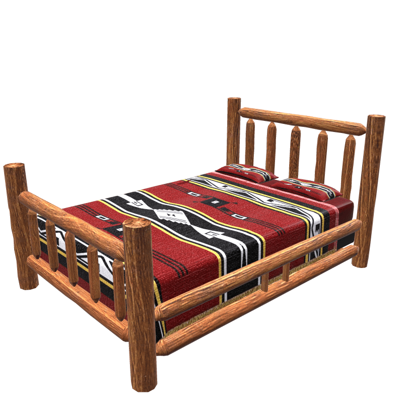 Scripted Log Cabin Bed