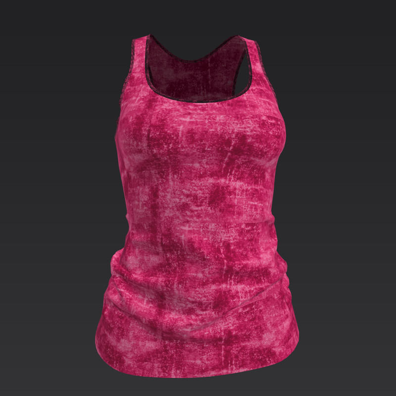 Pink T-shirt sleevless