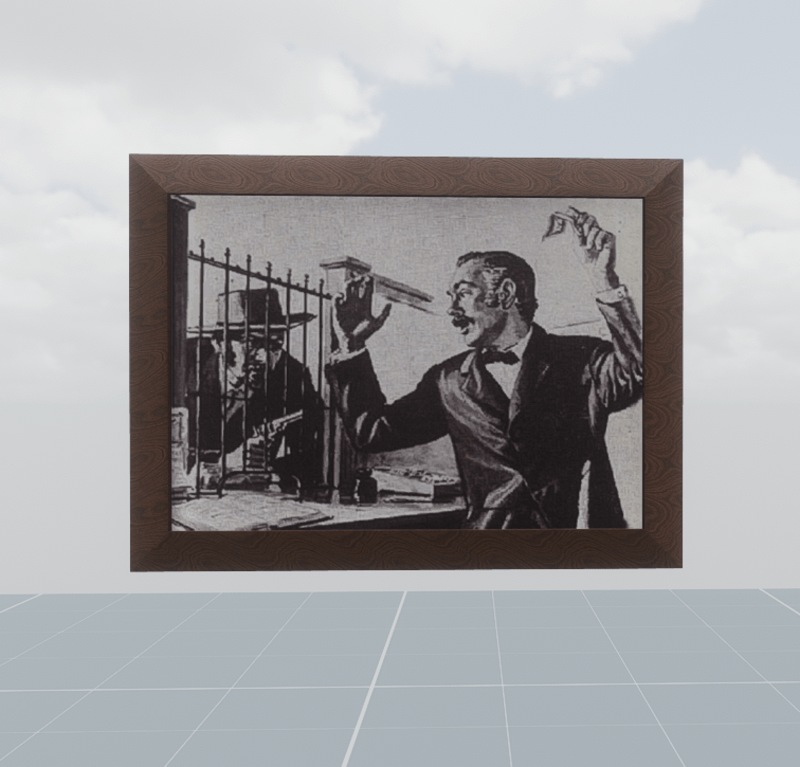 Far west robbery painting