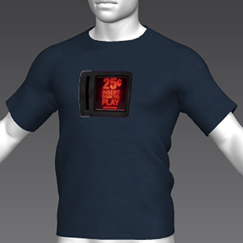 Ready Player One: Insert Coin T-Shirt 04 (Blue) (M)