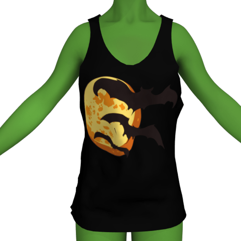 Tank halloween Black
