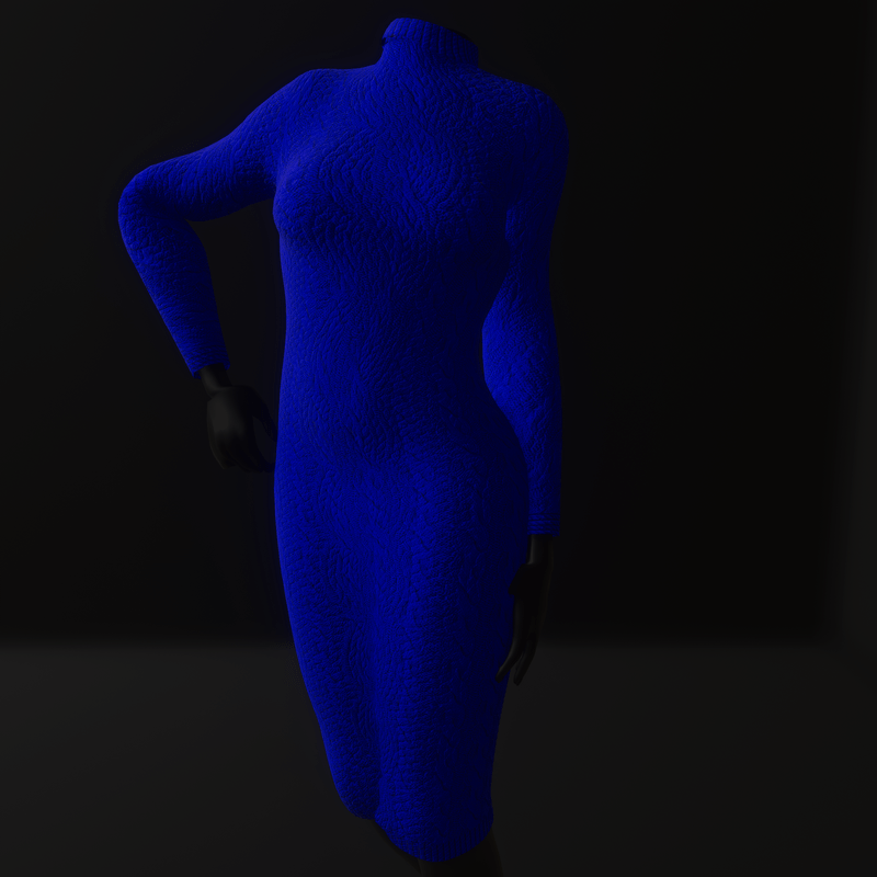 Knitted Dress (TM) Blue