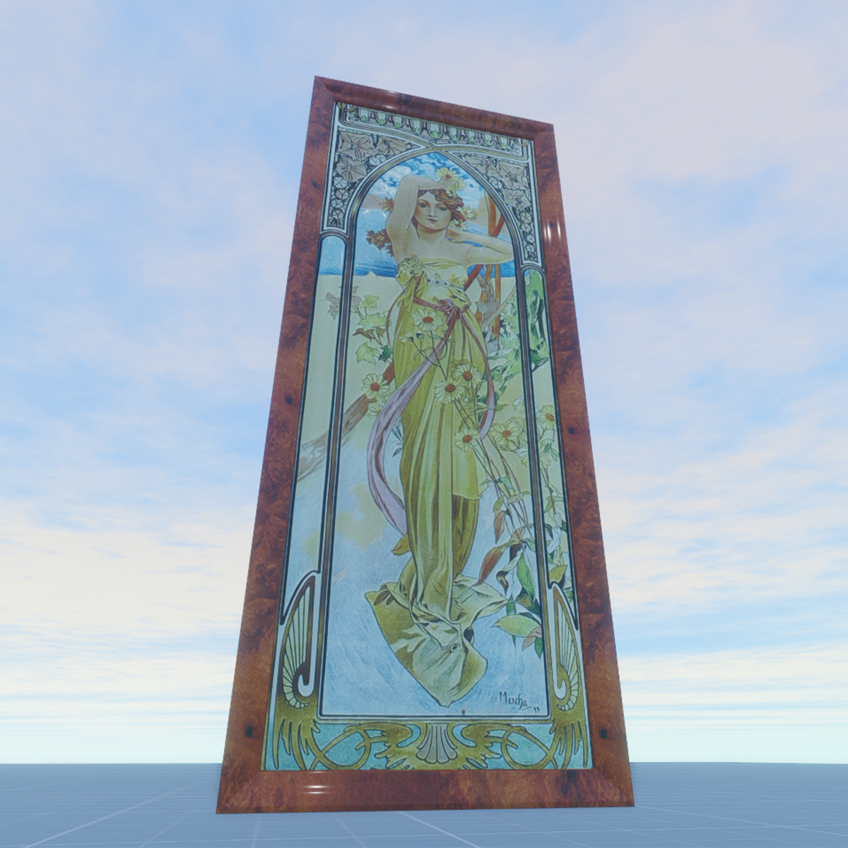 Brightness of Day From The Times of the Day Series 1899 Alphonse Mucha