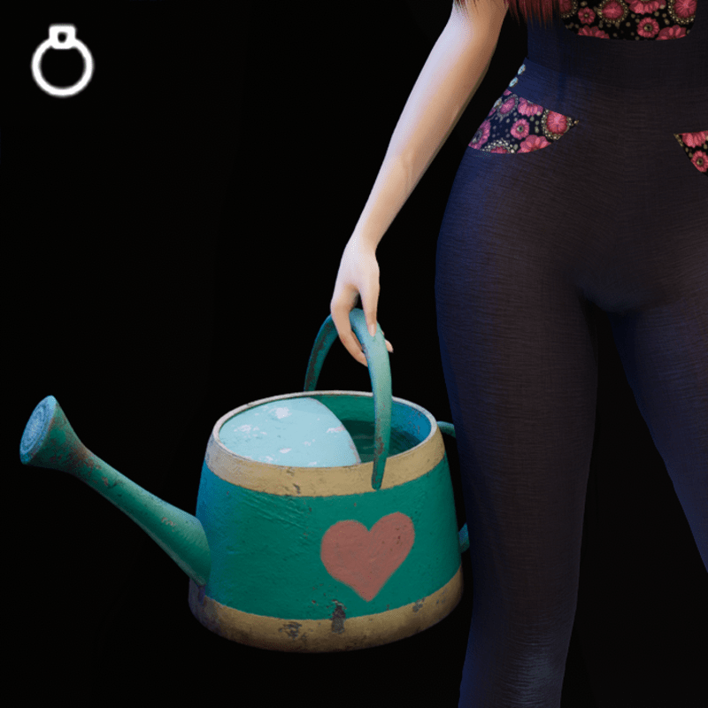 Teal - Old Watering Can
