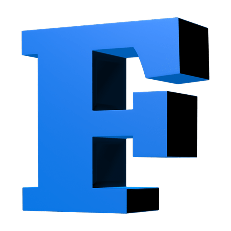 LOOT: Letter F (Blue)