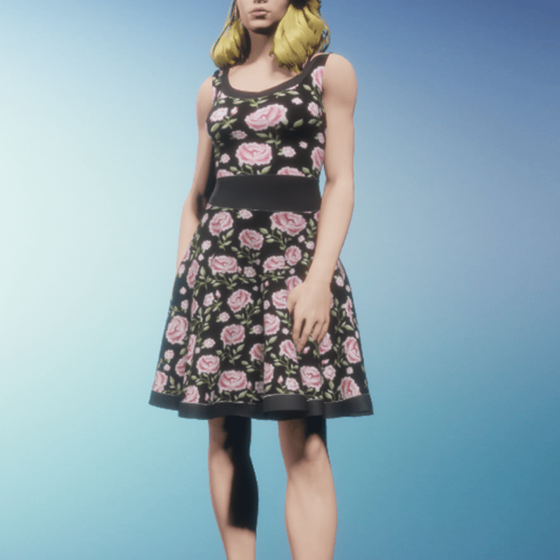Black Roses Dress