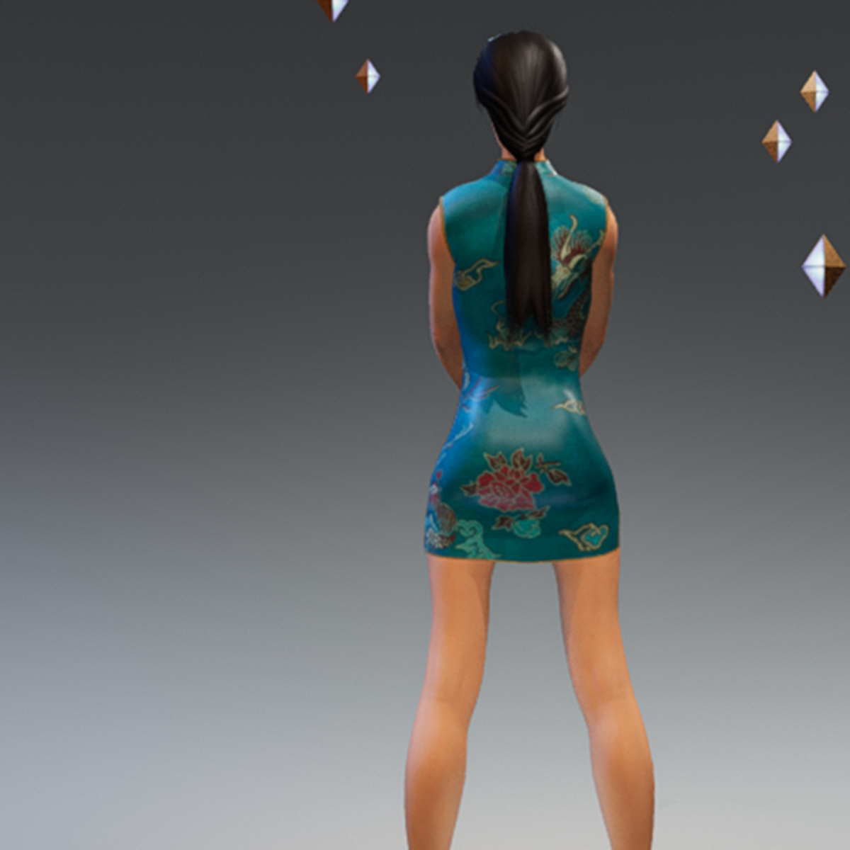 Chinese Satin Dress #3