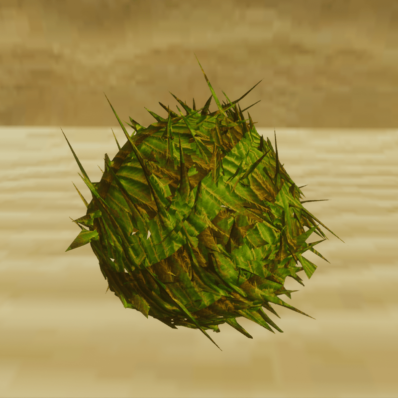 Sculpted Thorn Cactus Green