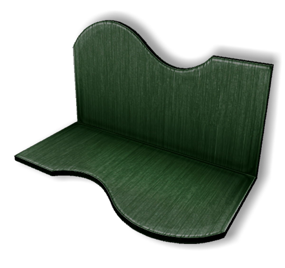 Display For Shop ( H5-W10-D5 ) - Green - Collision Mesh