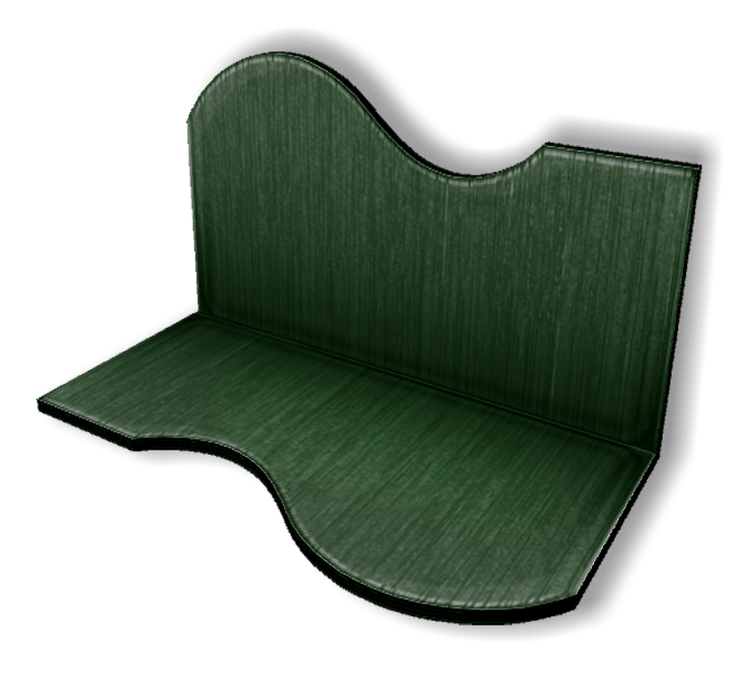 Display For Shop ( H5-W10-D5 ) - Green - Collision Mesh