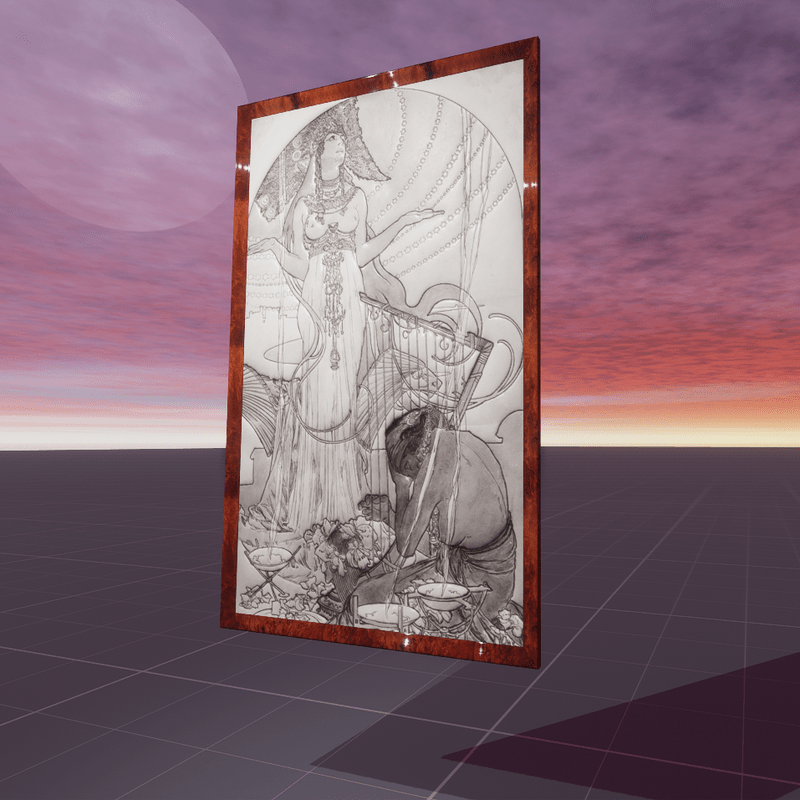 Salammbo Pencil Study Alphonse Mucha