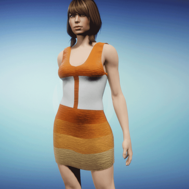 Summerdress Nadja orange