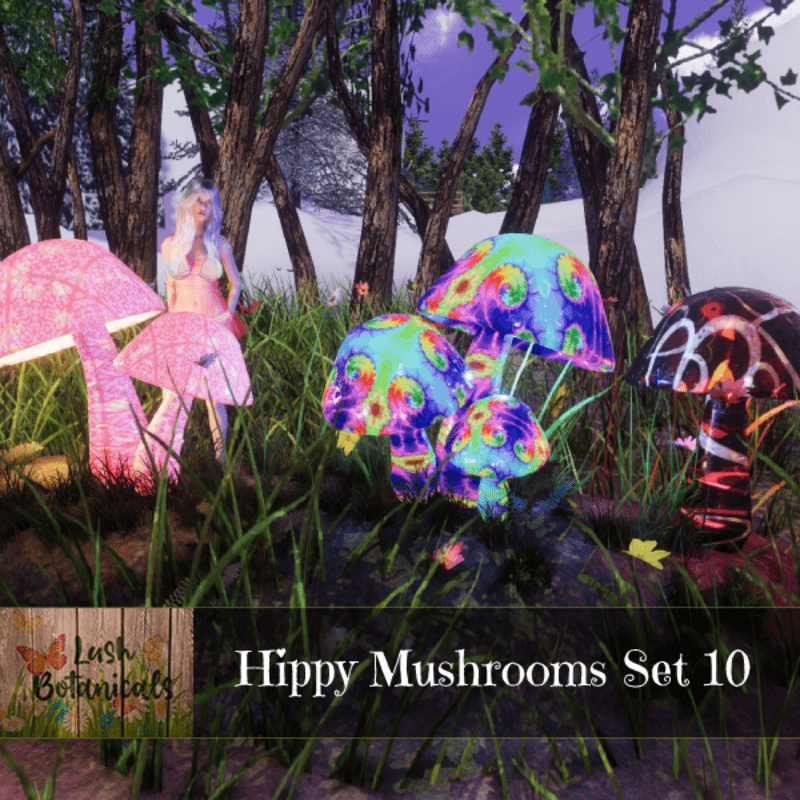 Hippy Mushroom Set 10