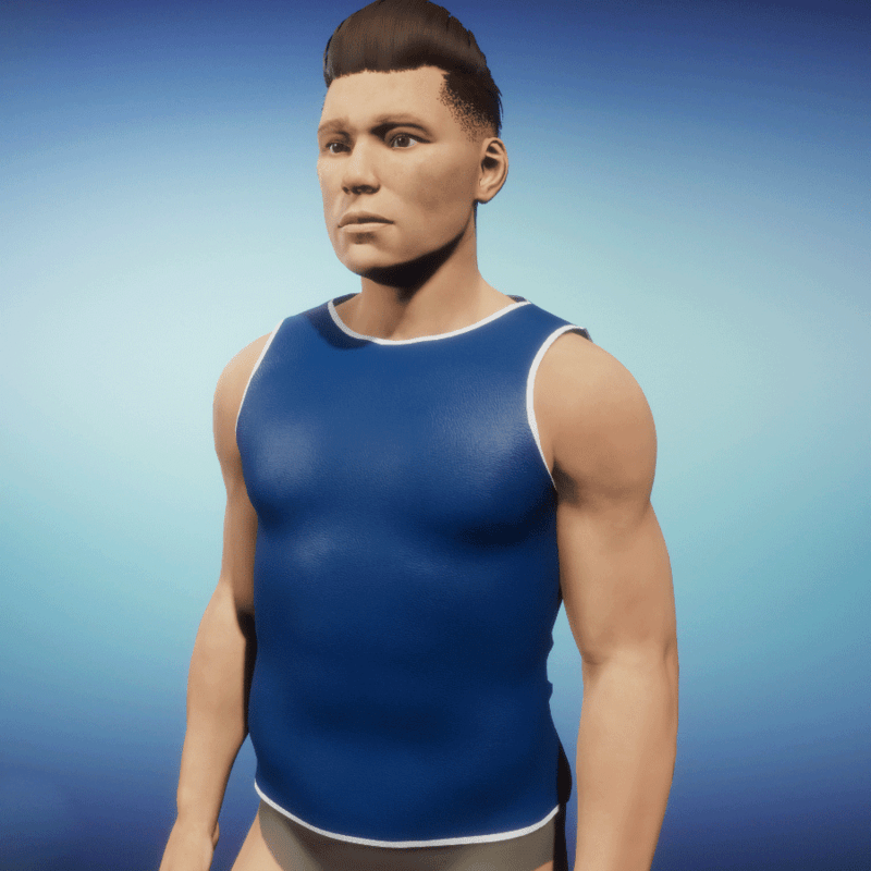 Tank Top leather blue