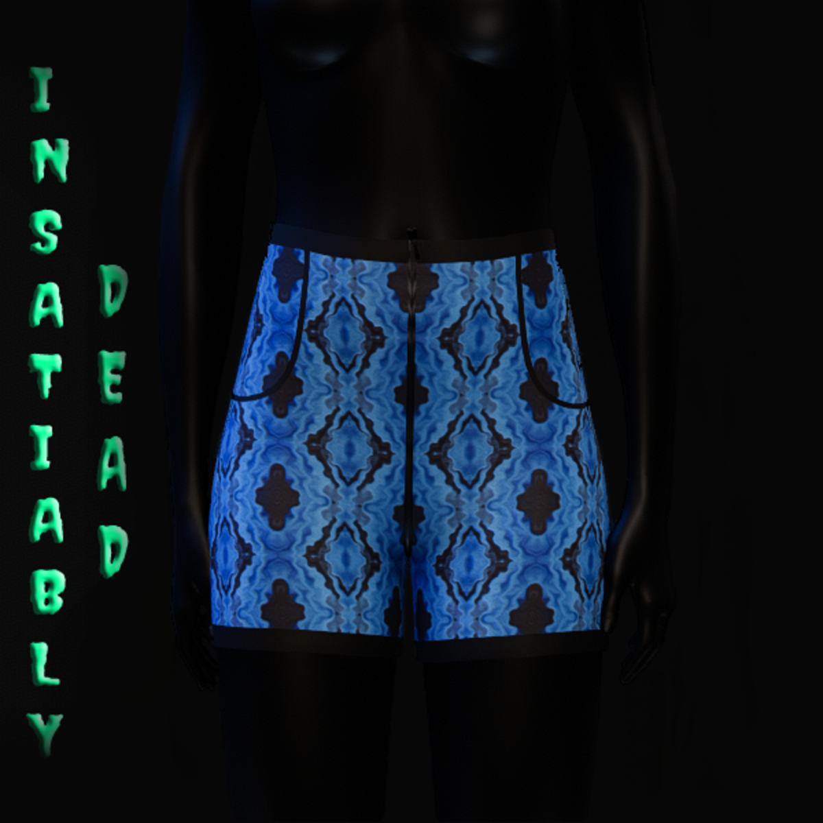 Psychedelic High-Waist Shorts 3