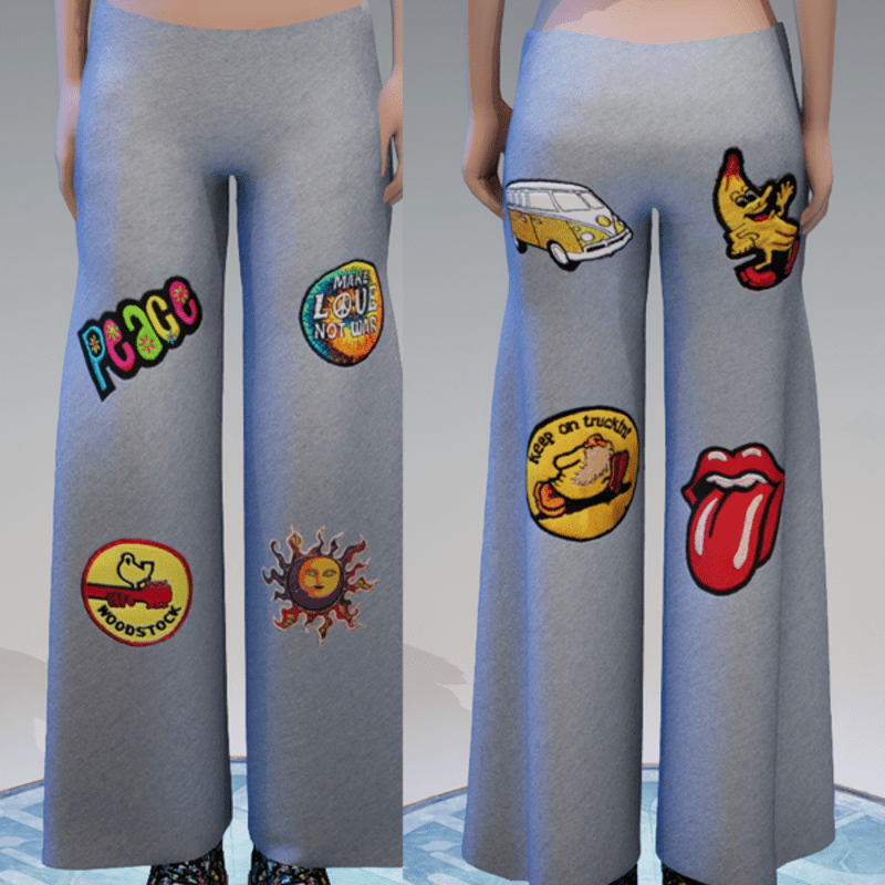 Hippie Patched Jeans