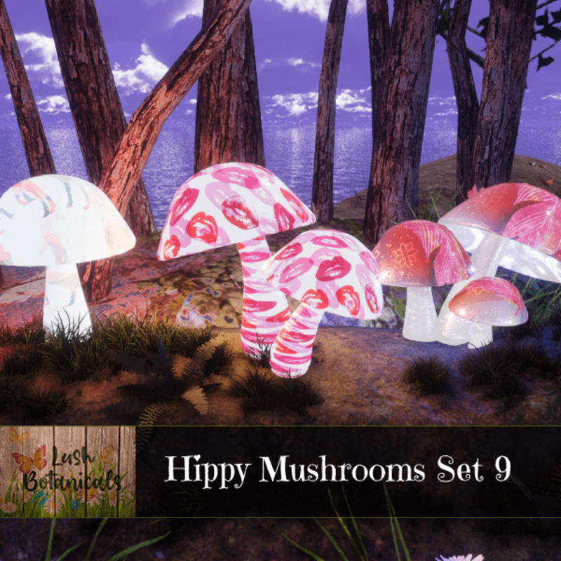 Hippy Mushroom Set 9
