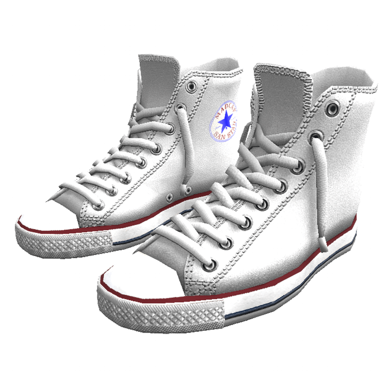 Shoes San-Star sneakers high white for man