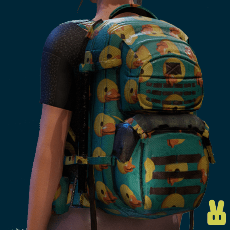 duck backpack - blue