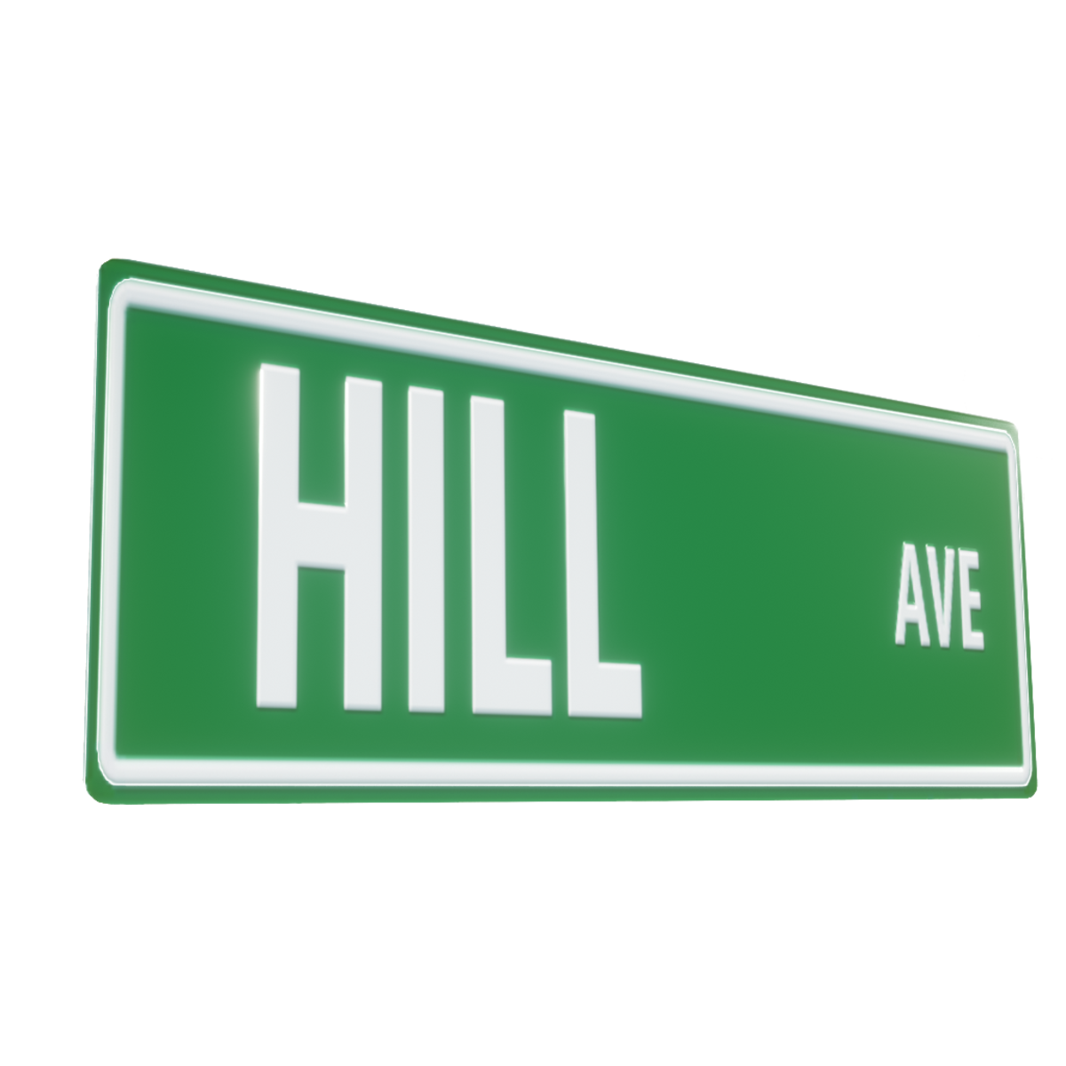 Hill AVE - Street Sign
