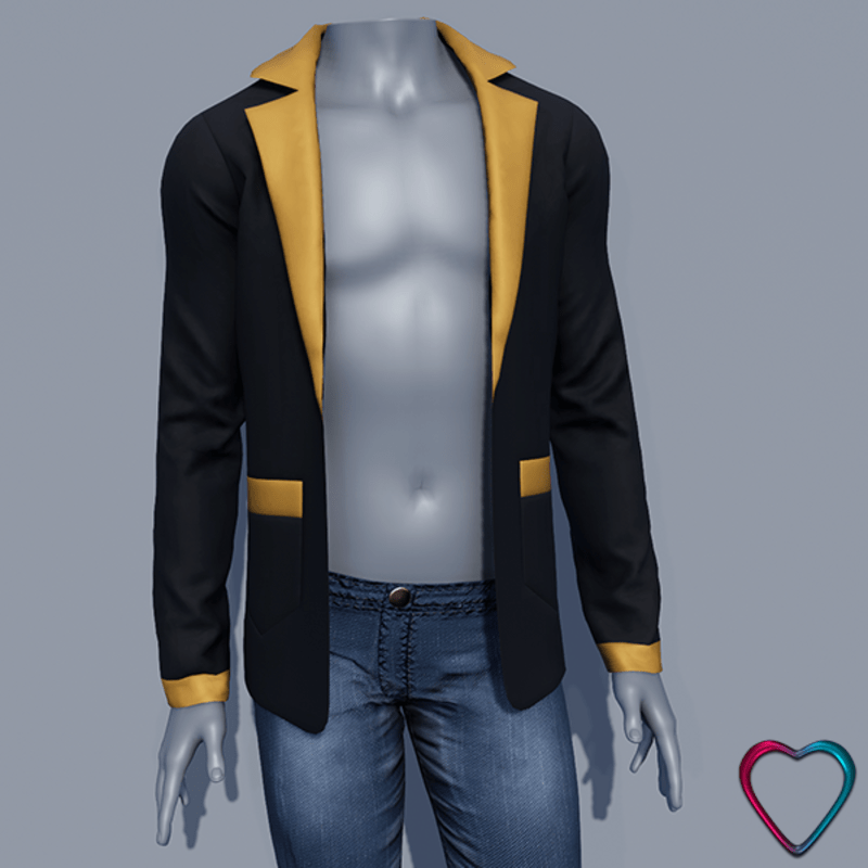 Men Blazer Jacket - Yellow