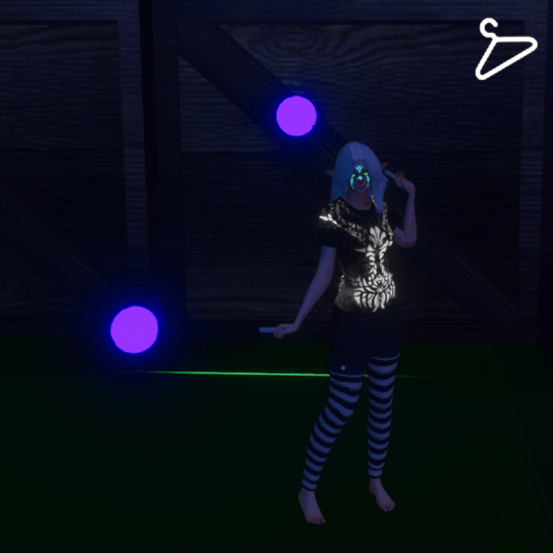 Purple Glowing Poi