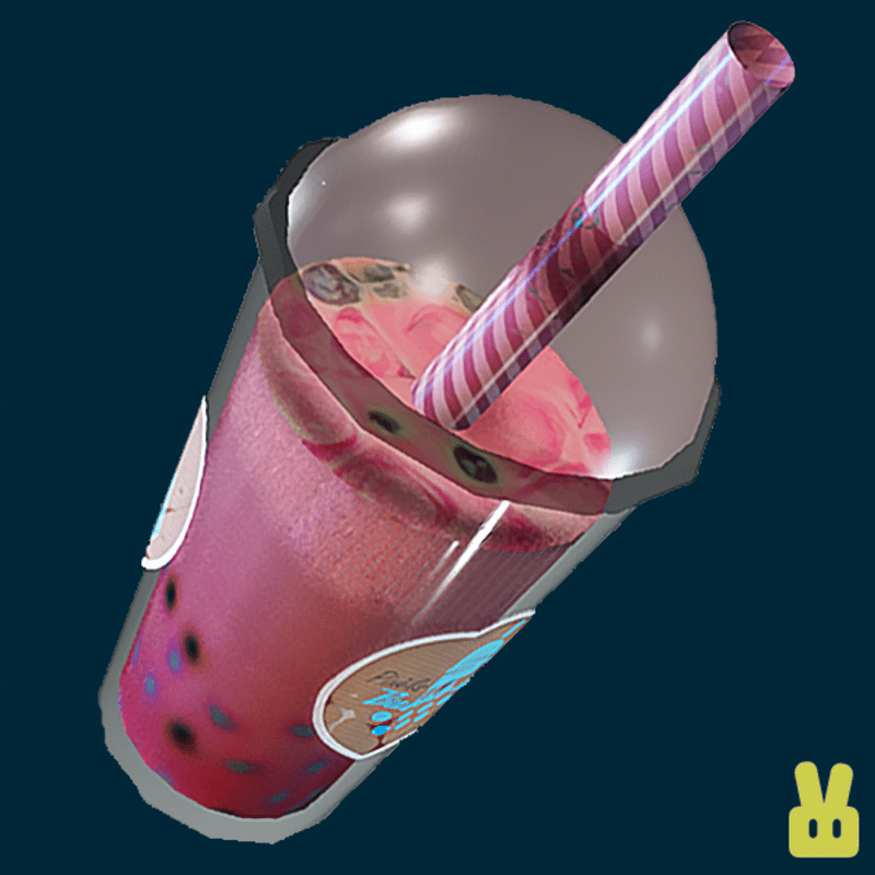 bubbletea - strawberry- static