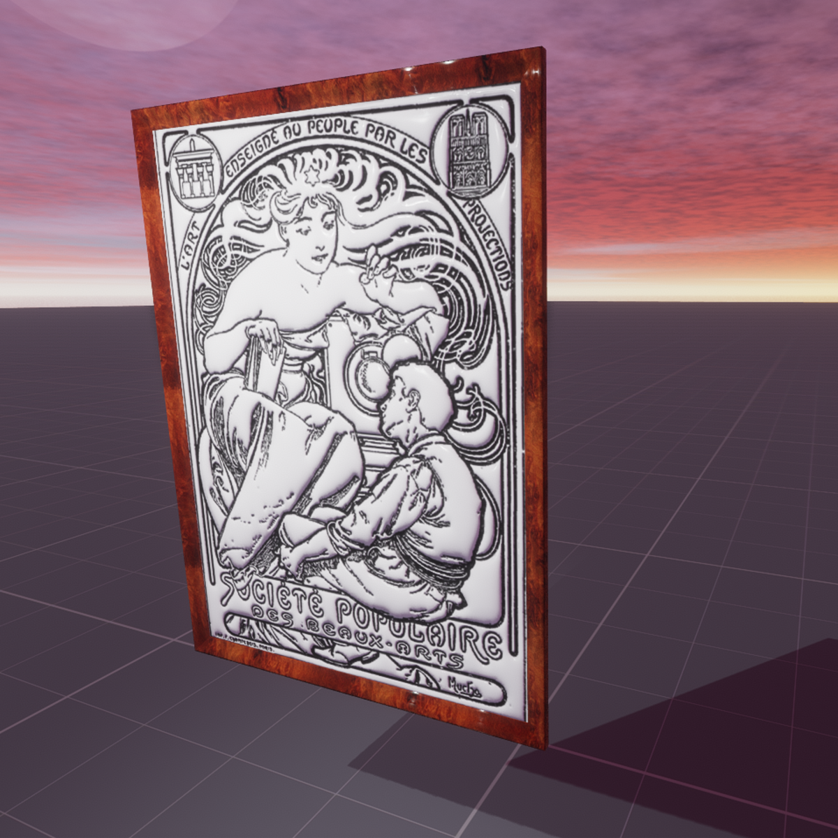 Societe populaire des Beaux Arts par Alphonse Mucha