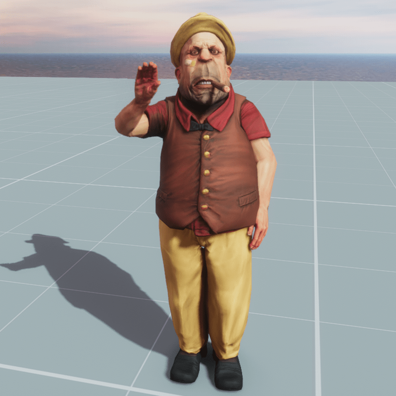 the boss waving NPC ( FROM MIXAMO )